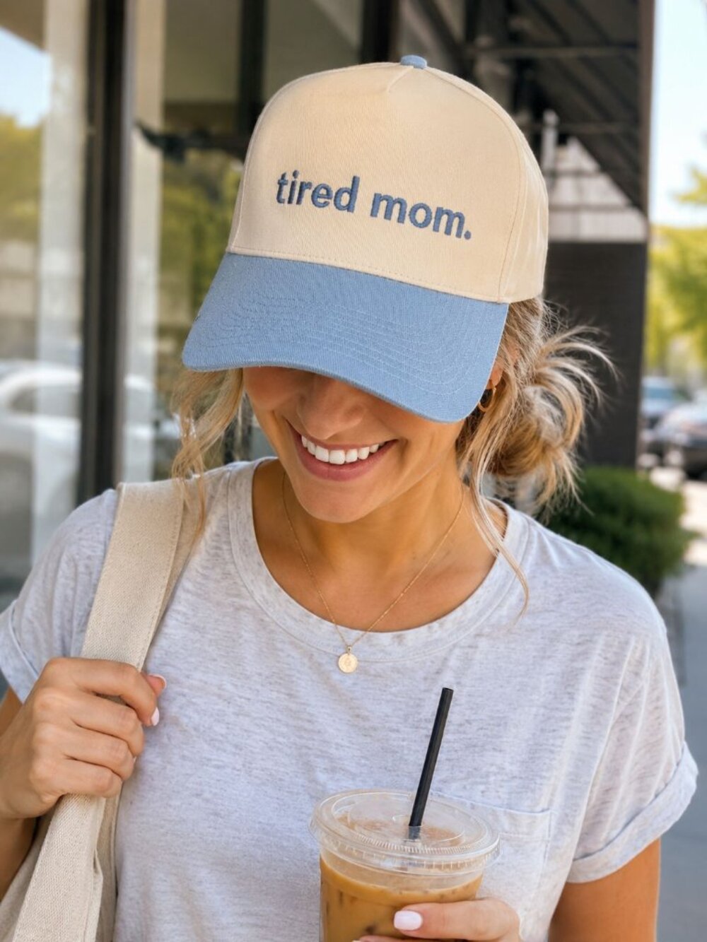 Tired Mom Embroidered Ball Cap